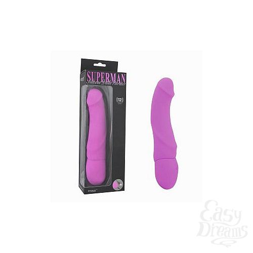 Фотография 1:  Фиолетовый вибратор Rechargeable Silicone Dildo - 21 см. Фотография 1:  Фиолетовый вибратор Rechargeable Silicone Dildo - 21 см.