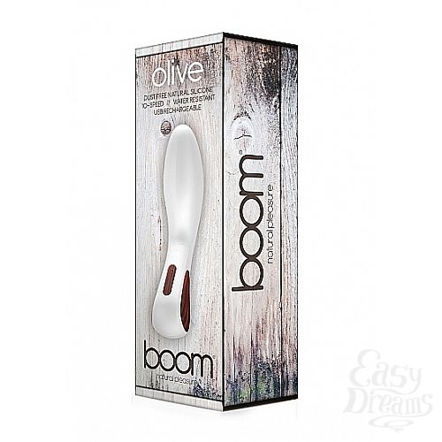 Фотография 2:  Вибратор BOOM Olive -White SH-BOOMOO2WH Фотография 2  Вибратор BOOM Olive -White SH-BOOMOO2WH