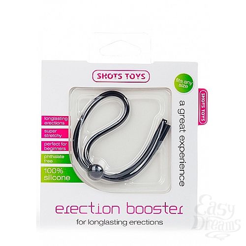 Фотография 2:  Утягивающее лассо Erection Booster Black SH-SHT155BLK Фотография 2  Утягивающее лассо Erection Booster Black SH-SHT155BLK