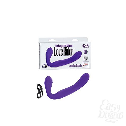 ���������� 1:  �������������� ����������������� ������� ������� ReCNargeable Silicone Love Rider Strapless Strap-On