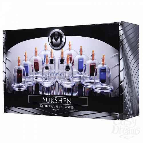 ���������� 3  ����� �� 12 ��������� ���� Sukshen 12 Piece Cupping Set