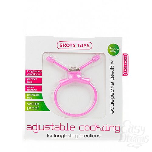 Фотография 2:  Розовое утягивающее лассо Adjustable Cockring Фотография 2  Розовое утягивающее лассо Adjustable Cockring