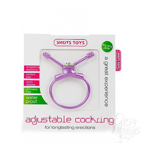 Фотография 2:  Фиолетовое утягивающее лассо Adjustable Cockring Фотография 2  Фиолетовое утягивающее лассо Adjustable Cockring