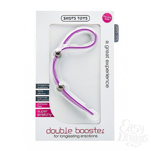 Фотография 2:  Двойное фиолетовое утягивающее лассо Double Booster Фотография 2  Двойное фиолетовое утягивающее лассо Double Booster