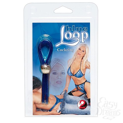 Фотография 3:  Эрекционное лассо Blue Loop Фотография 3  Эрекционное лассо Blue Loop