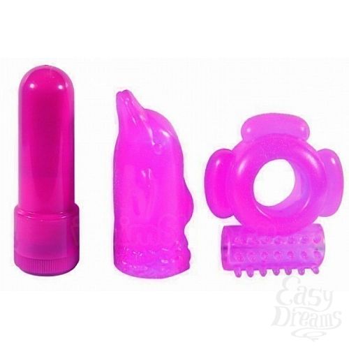  1:     Sky-High Vibrating Couples Set Pink