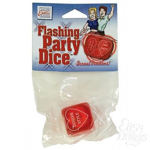 Фотография 1:  Красный кубик для игры PARTY DICE Фотография 1:  Красный кубик для игры PARTY DICE