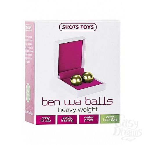 ���������� 2  ���������� ����������� ������ Ben Wa Balls Heavy Weight Gold 