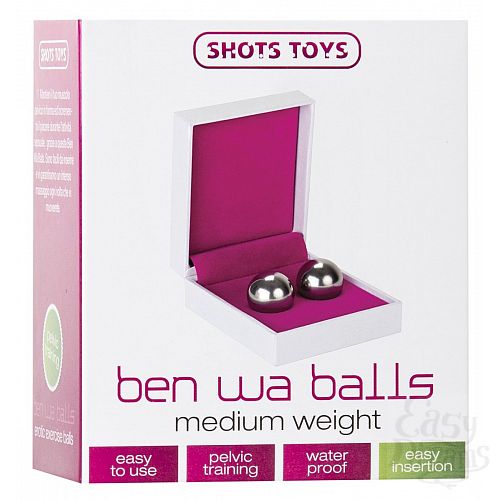 ���������� 2  ����������� ����������� ������ Ben Wa Balls Heavy Weight Silver