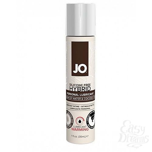 ���������� 1:  �����-�������� ��������� � ������������� �������� JO Silicone Free Hybrid Lubricant WARMING  - 30 ��.