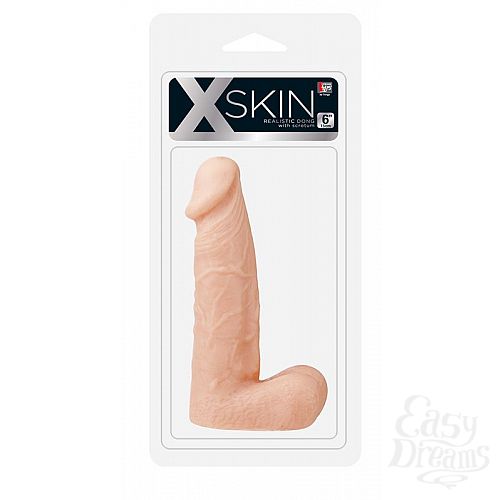 ���������� 2  �������� ������������� XSKIN 6 PVC DONG FLESH - 15,2 ��.