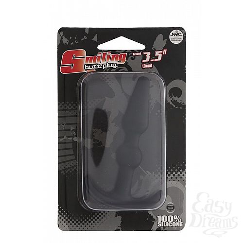  2  ׸     T-SHAPE SILICONE BUTT PLUG BLACK - 8,9 .
