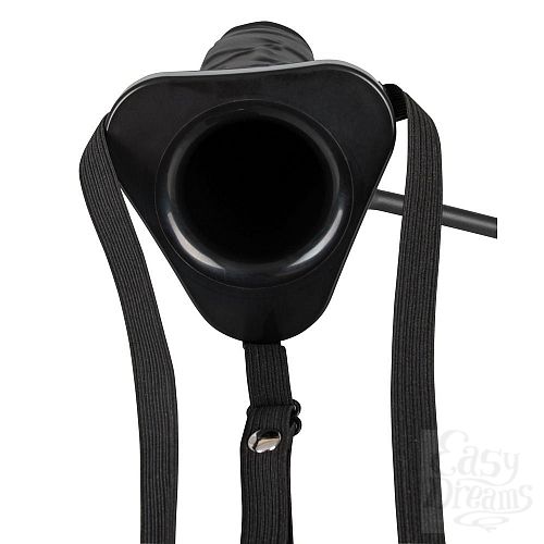 Фотография 5:  Полый страпон с эффектом увеличения Inflatable Strap-On - 18,5 см. Фотография 5  Полый страпон с эффектом увеличения Inflatable Strap-On - 18,5 см.