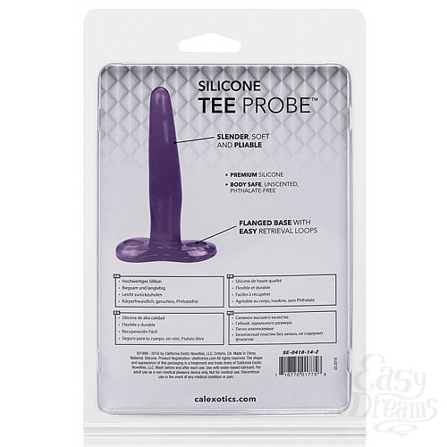  6    SILICONE TEE PROBE PURPLE