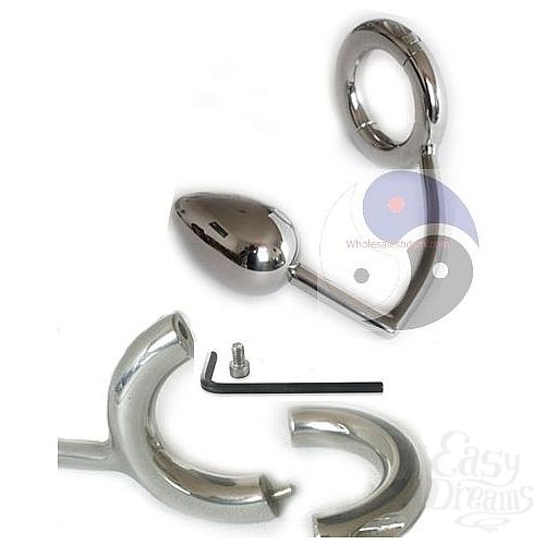 Фотография 1:  Разборное эрекционное кольцо с анальным плагом 2-Pcs Ring with Egg Asslock Фотография 1:  Разборное эрекционное кольцо с анальным плагом 2-Pcs Ring with Egg Asslock