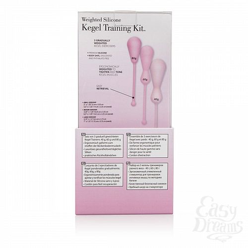 ���������� 6  ����� �� 3 ���� ����������� ������ ������� ������� Weighted Silicone Kegel Training Kit