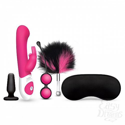 ���������� 2  G-Spot Rabbit Playtime Gift Set for Couples - Hot Pink