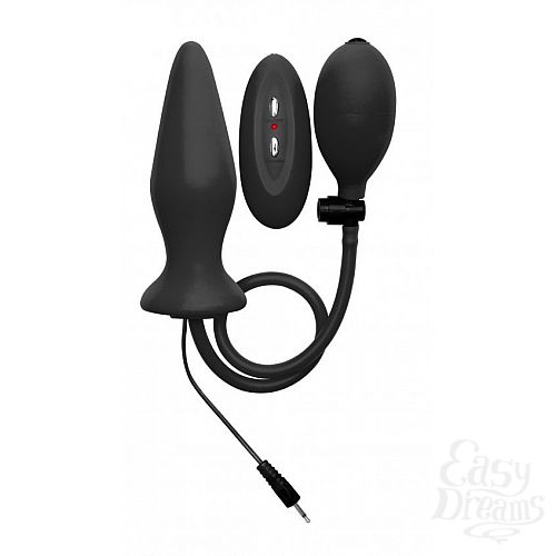  1:  ׸        Inflatable Vibrating Silicone Plug - 12,2 .