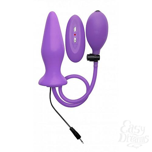  1:          Inflatable Vibrating Silicone Plug - 12,2 .