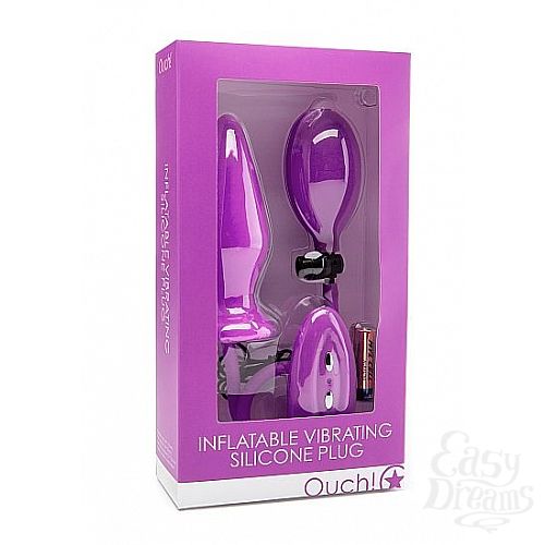  2          Inflatable Vibrating Silicone Plug - 12,2 .