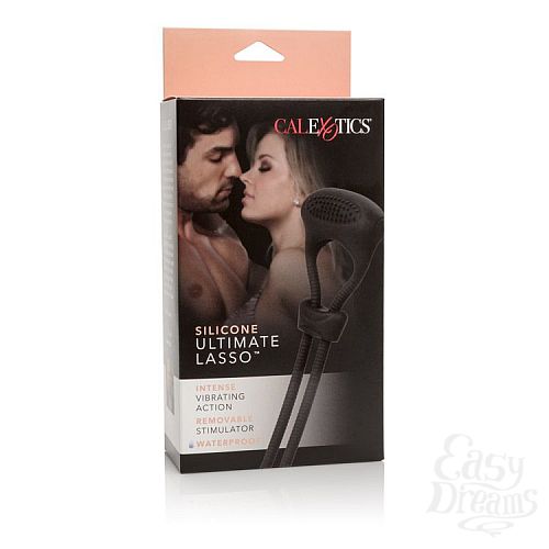 Фотография 3:  Чёрное эрекционное лассо с вибрацией Silicone Ultimate Lasso Фотография 3  Чёрное эрекционное лассо с вибрацией Silicone Ultimate Lasso
