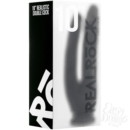 ���������� 2  ׸���� �������-����������� ������������� Realistic Double Cock 10 Inch - 25,5 ��.