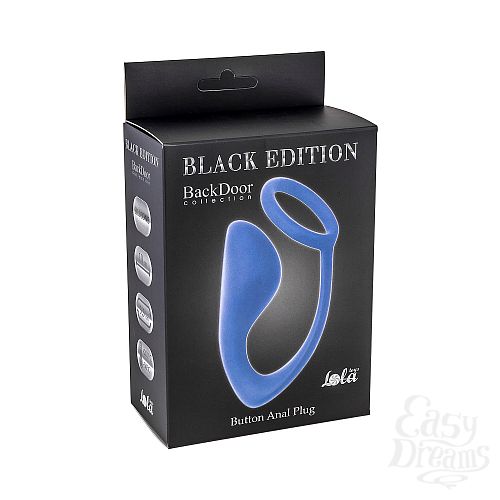  1:         Button Anal Plug Blue 4216-03Lola