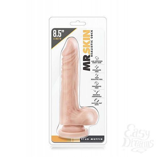 ���������� 2  �������� ������������� �� �������� Dr. Skin Realistic Cock Stud Muffin - 21,6 ��.
