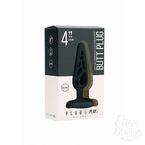  2    4 Inch Hollow 4 Black SH-PLU010BLK