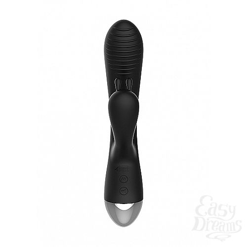  2   E-Stim Rabbit Vibrator Black SH-ELC001BLK