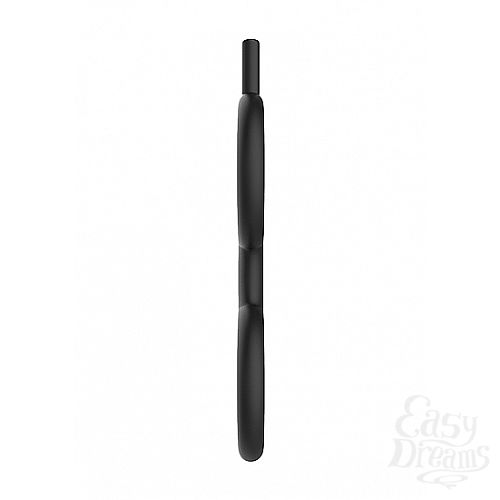  2    E-Stim Cock Ring with Ballstrap Black SH-ELC005BLK