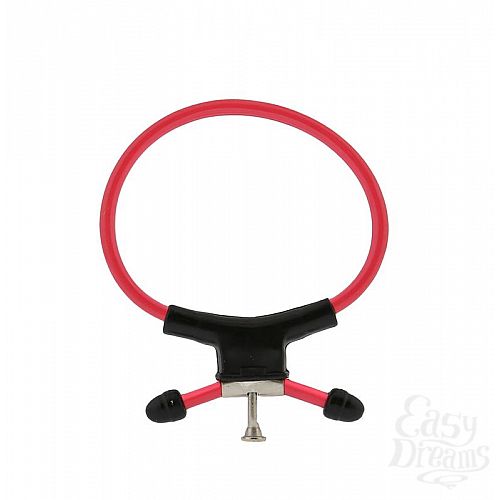 Фотография 1:  Красно-чёрное эрекционное кольцо с утяжкой RING OF POWER ADJUSTABLE RING Фотография 1:  Красно-чёрное эрекционное кольцо с утяжкой RING OF POWER ADJUSTABLE RING