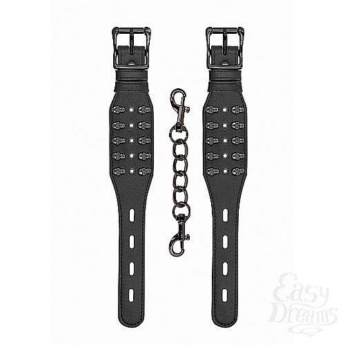  2   Ouch! Skulls and Bones Black Spikes SH-OU285BLK