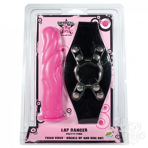 ���������� 2  ������� � �������� BRUTAL PNK LAPDANCER DONG W HARNESS9719TJ