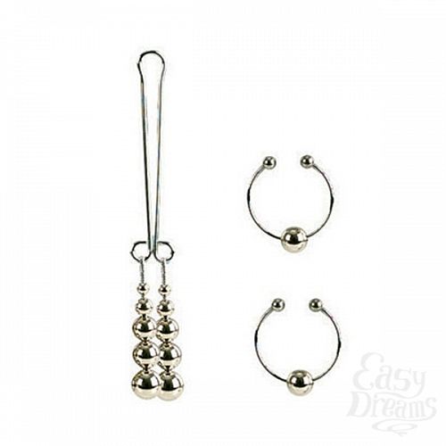 ���������� 3  �������� �������� ��������� Nipple and Clitoral Body Jewelry Silver