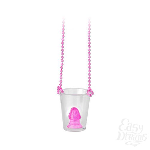 ���������� 2  ����� � �������� Pecker Shot Glass Necklace PINK 792620PD