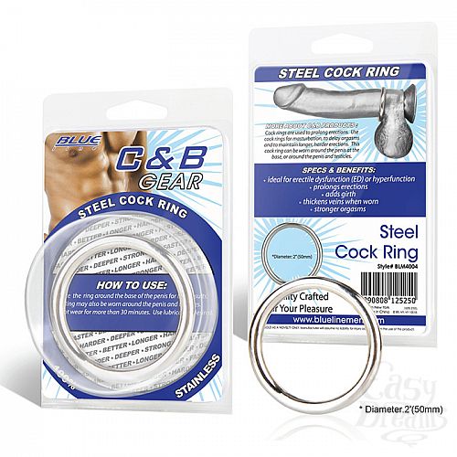 Фотография 1:  Стальное эрекционное кольцо 5,2 см STEEL COCK RING BLM4004 Фотография 1:  Стальное эрекционное кольцо 5,2 см STEEL COCK RING BLM4004