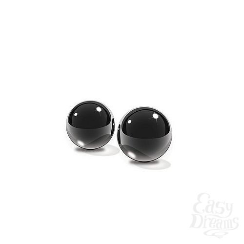 ���������� 2  ����������� ������ Small Black Glass Ben-Wa Balls �� ������ ������