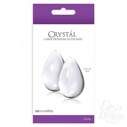 ���������� 1:  ����������� CRYSTAL LARGE GLASS EGGS CLEAR NSN-0703-21