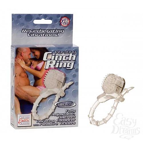 Фотография 2:  Лассо со стимулятором клитора Vibrating Cinch Ring - Clear Фотография 2  Лассо со стимулятором клитора Vibrating Cinch Ring - Clear