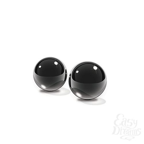 ���������� 2  ����������� ������ Medium Black Glass Ben-Wa Balls �� ������ ���������