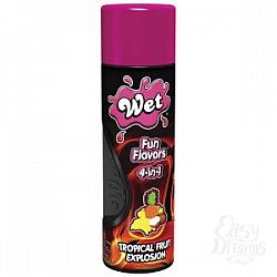 Гель-лубрикант Wet Fun Flavors Tropical Fruit Explosion с ароматом тропических фруктов - 316 мл. Гель-лубрикант Wet Fun Flavors Tropical Fruit Explosion с ароматом тропических фруктов - 316 мл.