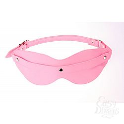 Розовая маска на глаза с клёпками Розовая маска на глаза с клёпками