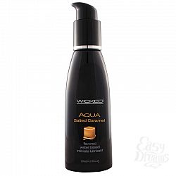Лубрикант со вкусом соленой карамели WICKED AQUA Salted Caramel 120 мл Лубрикант со вкусом соленой карамели WICKED AQUA Salted Caramel 120 мл