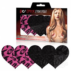 Набор из леопардовых пэстисов-сердец Wild Cat Набор из леопардовых пэстисов-сердец Wild Cat