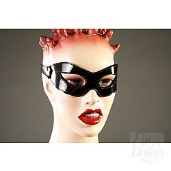 Чёрная лакированная маска-очки Чёрная лакированная маска-очки