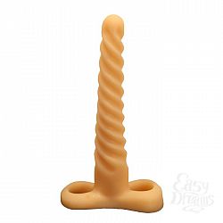 Спиралевидный телесный плаг - 15 см. Спиралевидный телесный плаг - 15 см.