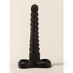 Закрученный спиралью плаг чёрного цвета для массажа простаты - 15 см. Закрученный спиралью плаг чёрного цвета для массажа простаты - 15 см.