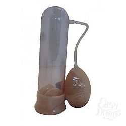 Мужская вакуумная помпа с грушей - 21,3 см. Мужская вакуумная помпа с грушей - 21,3 см.