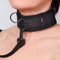 Чёрный ошейник из неопрена Чёрный ошейник из неопрена